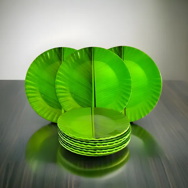 Green_12-Piece_Melamine_Round_Half_Plates_Set_-_Perfect_For_Snacks,_Meals_And_Entertaining
