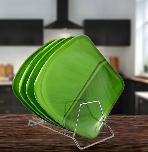Green_Upgrade_Your_Kitchen_With_Our_Elegant_Melamine_Square_Full_Plate_Set_Of_4-Perfect_For_Kitchen