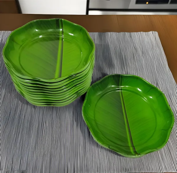 Green_12_Pcs_Melamine_Small_Round_Snacks_Plates_Set_-_Perfect_For_Kitchen_And_Dinnerware