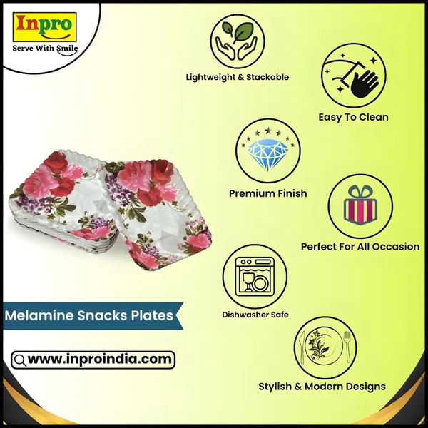 Multicolor_Melamine_Small_Quarter_Square_Plates_Set_Of_6_-_Perfect_For_Serving_Snacks,_Meals,_And_More