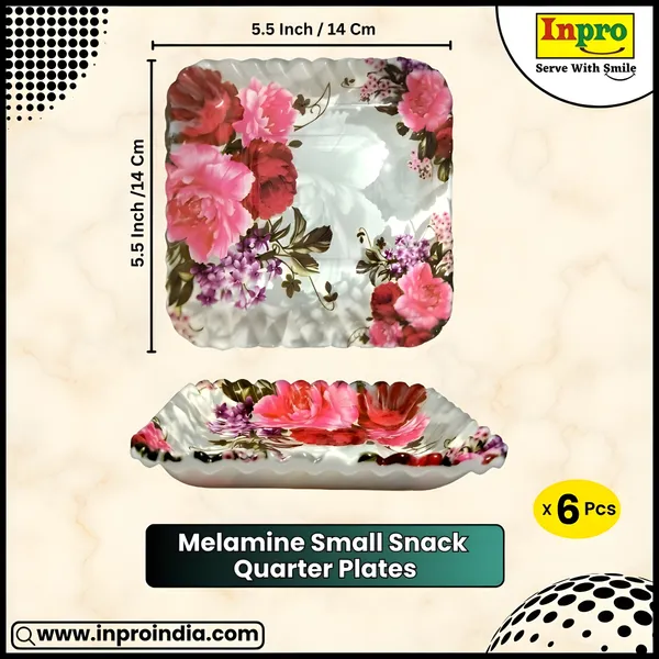 Multicolor_Melamine_Small_Quarter_Square_Plates_Set_Of_6_-_Perfect_For_Serving_Snacks,_Meals,_And_More
