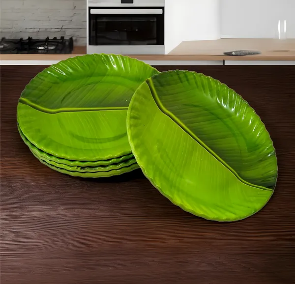 Green_6-Piece_Melamine_Round_Half_Plates_Set_-_Perfect_Addition_To_Your_Kitchen_Utensils_Collection