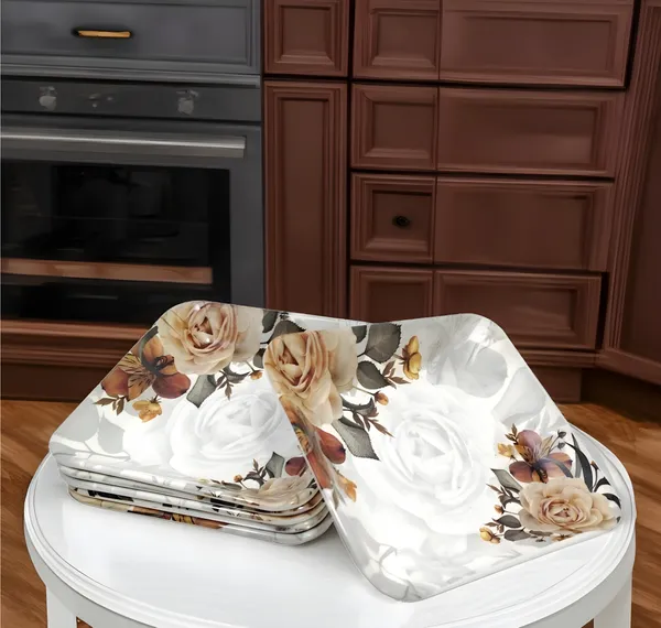 Multicolor_Melamine_Small_Square_Plates_Set_Of_6_-_Perfect_Addition_To_Your_Kitchen_Utensils_And_Dinnerware