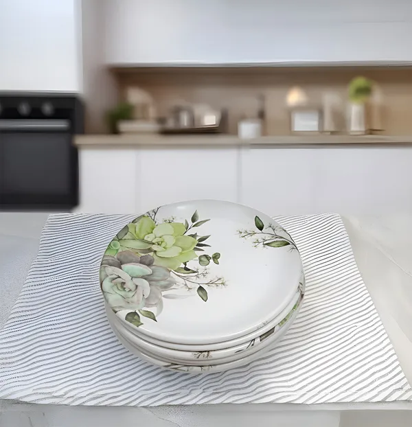 Multicolor_Stylish_Melamine_Round_Snack_Plates_Set_Of_6-Perfect_For_Dining,_Serving_And_Kitchen_Utensils