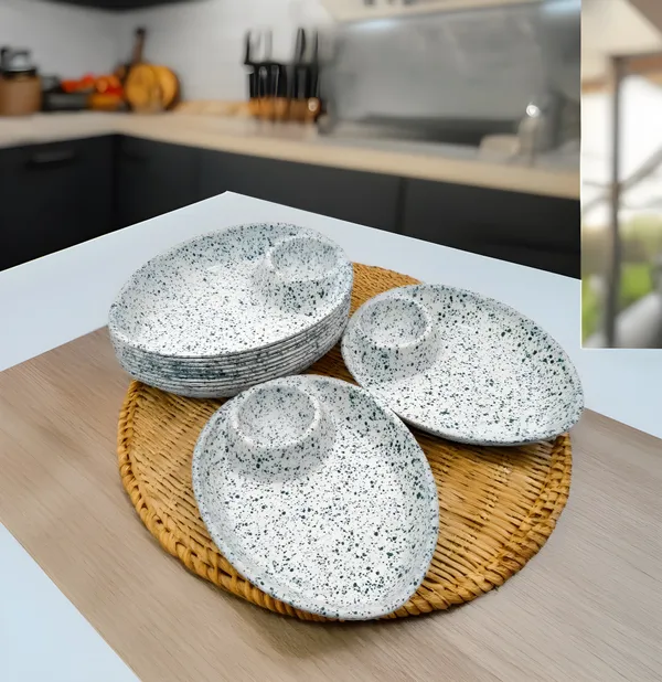 White_Melamine_Marble_Print_Compartment_Snacks_Platters_Set_Of_12_-_Perfect_For_Serving_Snacks