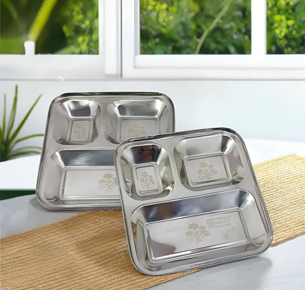 Silver_(Pack_Of_6)_3-In-1_Compartment_Steel_Half_Plate_|_Stainless_Steel_Sectional_Plate_For_Kids_&_Adults