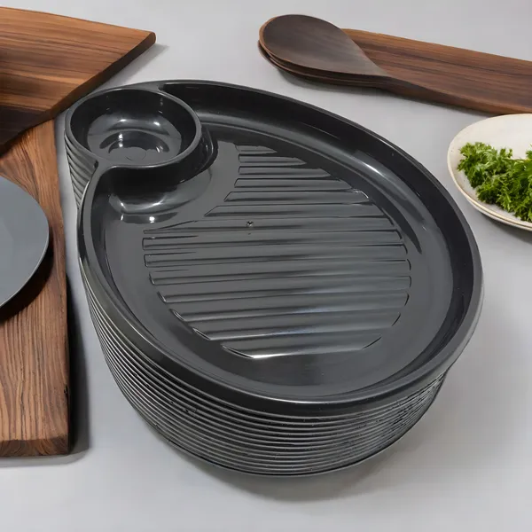 Black_Section_Plastic_Snacks_Platters_Set_Of_12_-Perfect_For_Kitchen_Utensils_&_Serving_Snacks