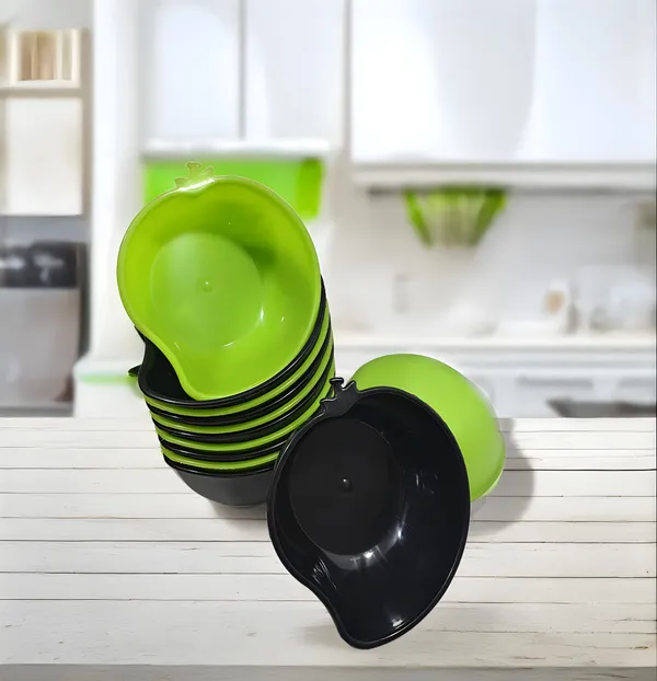 Multicolor_Snacks_Bowls_Set_Of_12_(Green_&_Black)_Stylish_And_Durable_-_Perfect_For_Individual_Serving_&_Small_Parties