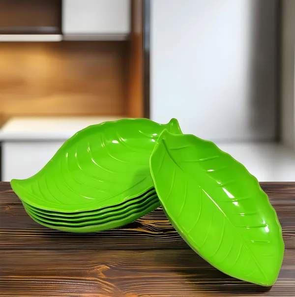 Green_(Pack_Of_6)_Melamine_Designer_Snacks_Platters_-_Perfect_Addition_To_Your_Kitchen_Utensils