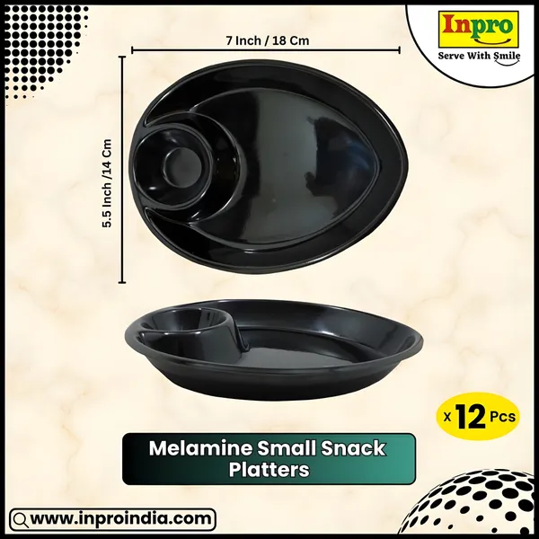 Black_Melamine_Small_Snacks_Oval_Section_Platters_Set_Of_12_-_Lightweight,_Long-Lasting_&_Dishwasher_Safe
