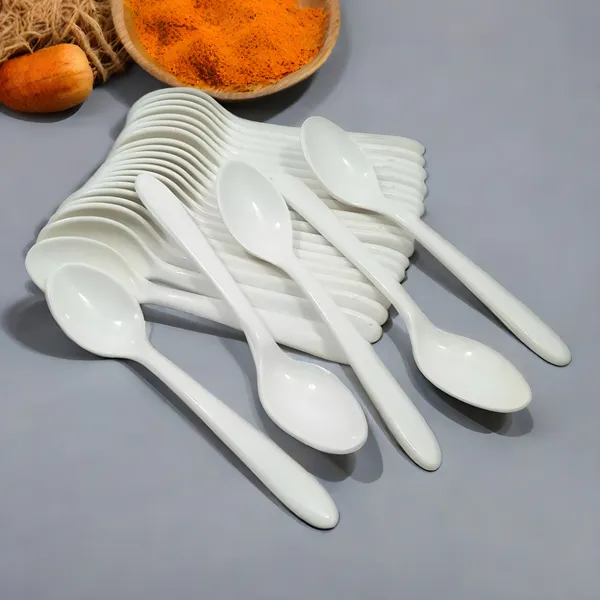 White_Melamine_White_Table_Spoons_Set_Of_24_|_Daily_Use,_Lightweight_&_Durable_Perfect_For_Kitchen
