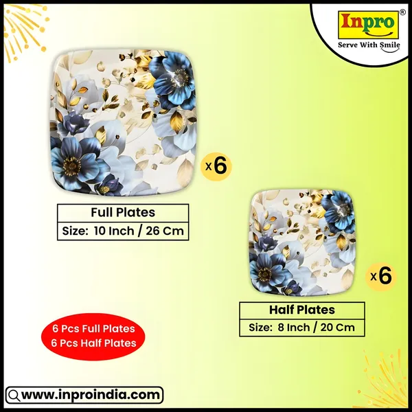 Multicolor_Square_Plate_Set_Of_12_(6_Full_&_6_Half)_-_Perfect_Dinner_Plates_Set_For_Snacks_And_More