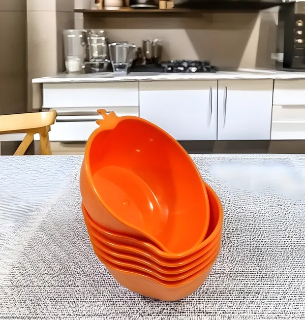 Orange_Plastic_Mango_Shape_Serving_Bowls_Set_Of_6_In_Orange_Color_-_Durable_&_Ideal_For_Daily_Use
