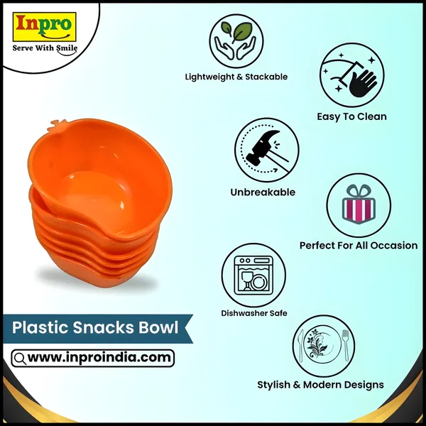 Orange_Plastic_Mango_Shape_Serving_Bowls_Set_Of_6_In_Orange_Color_-_Durable_&_Ideal_For_Daily_Use