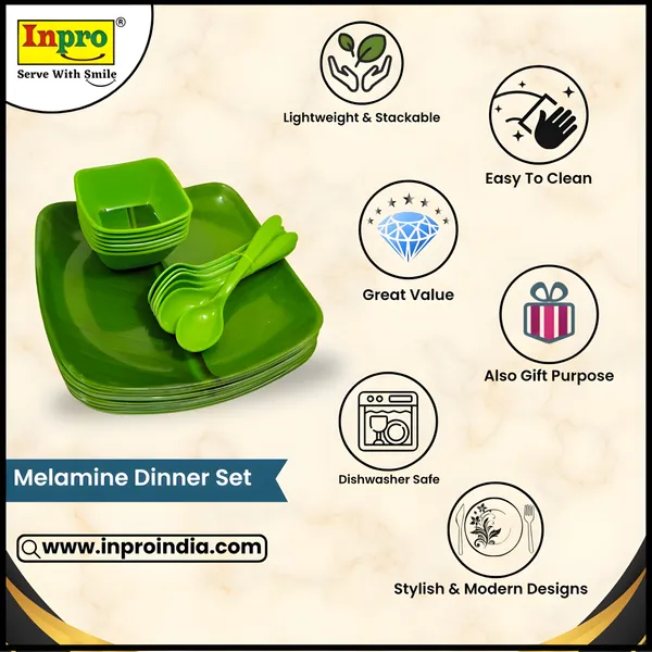 Green_Printed_18_Pcs_Melamine_Dinner_Set_Contains_6_Full_Plates,_6_Bowls_And_6_Spoons_|_Lightweight,_Stylish_Dining_Essentials