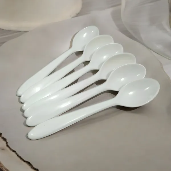 White_White_Melamine_Spoons_Set_Of_6_-_Lightweight_&_Durable_Spoons_|_Ideal_For_Serving_&_Eating