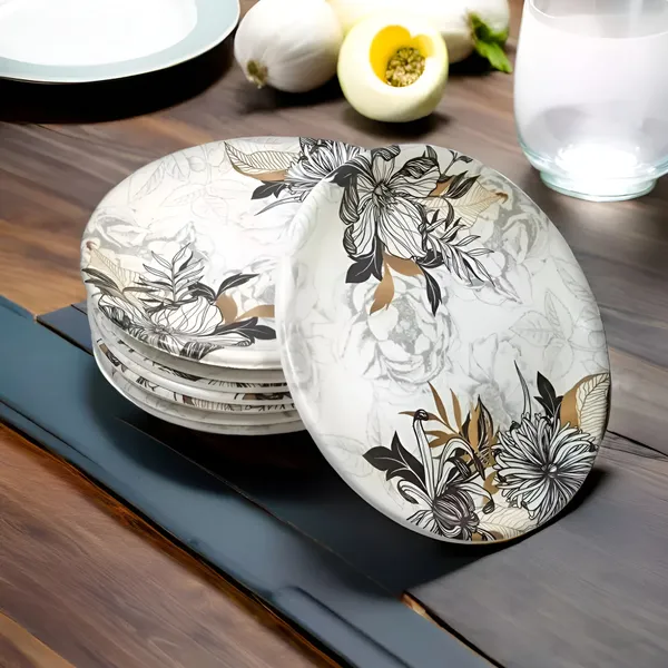 Multicolor_Set_Of_6_Melamine_Round_Small_Snack_Plates_-_Perfect_Addition_To_Your_Plates_Collection