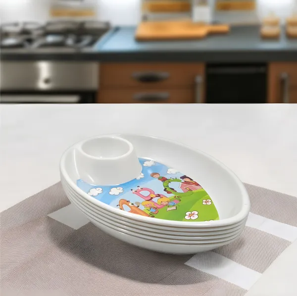Multicolor_Melamine_Oval_Shape_Printed_Kids_Snacks_Platters_Set_Of_6_-_Lightweight_&_Easy_To_Clean