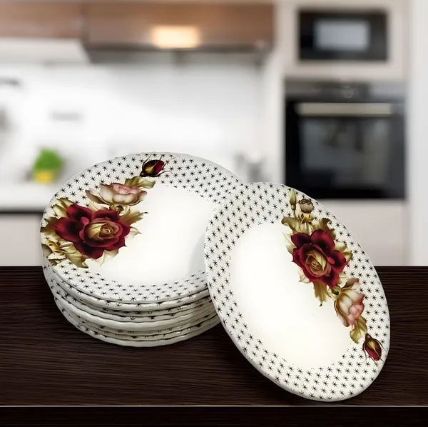 Multicolor_12-Piece_Melamine_Round_Half_Plates_Set_-_Perfect_Addition_To_Your_Dinnerware_Collection