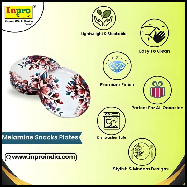 Multicolor_Melamine_Round_Serving_Snacks_Plates_Set_Of_12_Perfect_For_Kitchen-Ideal_For_Snacks_And_Meals