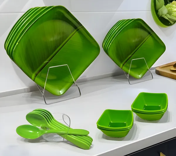Green_24_Pcs_Melamine_Dinner_Set_For_Home_Contains_6_Full_Plates,_6_Half_Plates,_6_Bowls_And_6_Spoons_|_Lightweight,_Durable,_Dishwasher-Safe_Dinnerware
