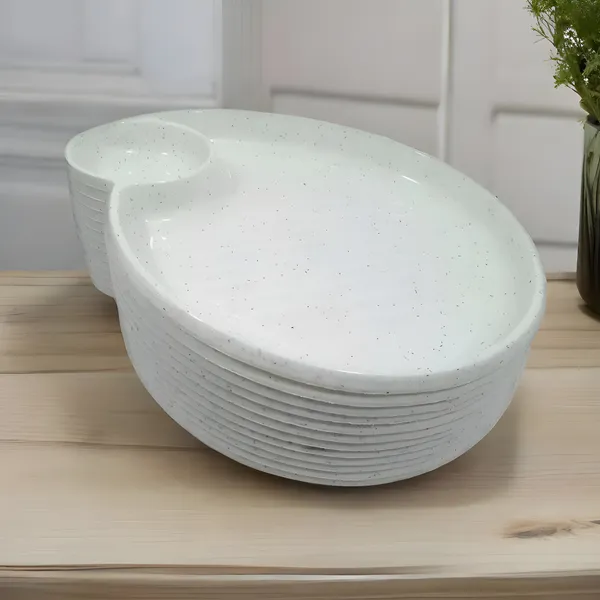 White_Plastic_Snacks_Platter_Set_Of_12_-_Perfect_Addition_To_Your_Kitchen_And_Plates_Collection.