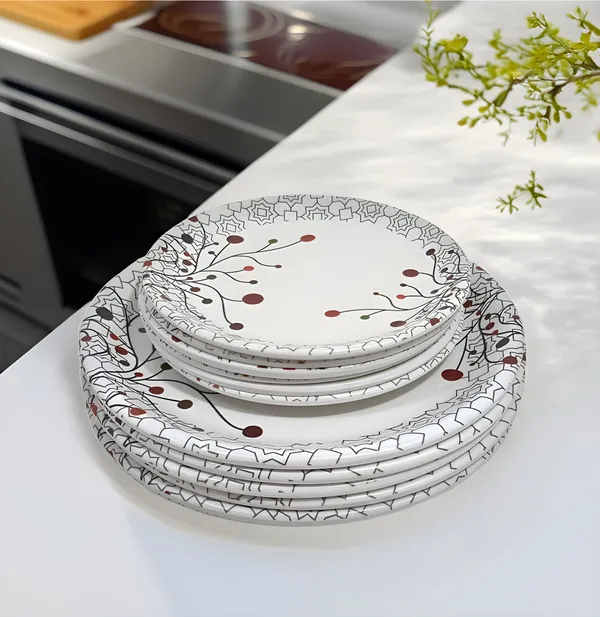 Multicolor_Set_Of_12_(6_Full_&_6_Half)_Melamine_Round_Dinner_Plates_-_Perfect_For_Snacks_And_Dinner