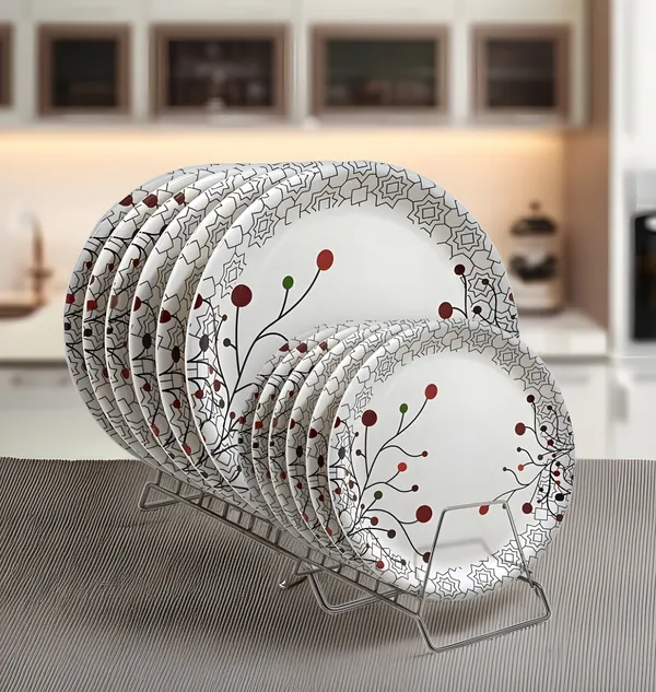 Multicolor_Set_Of_12_(6_Full_&_6_Half)_Melamine_Round_Dinner_Plates_-_Perfect_For_Snacks_And_Dinner