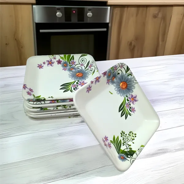 Multicolor_Set_Of_12_Melamine_Small_Square_Serving_Snacks_Plates_-_Lightweight_&_Easy_To_Clea
