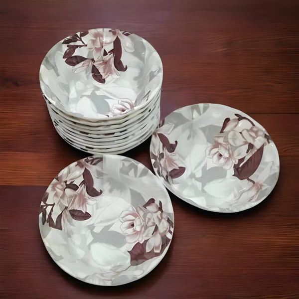 Multicolor_Melamine_Dinner_Bowl_Set_Of_12_-_High-Gloss_Finish,_Easy_To_Clean_&_Long-Lasting_Quality