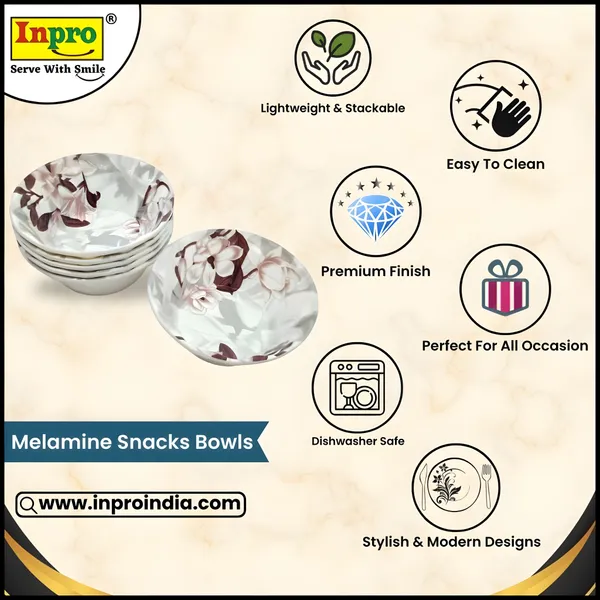 Multicolor_Melamine_Dinner_Bowl_Set_Of_12_-_High-Gloss_Finish,_Easy_To_Clean_&_Long-Lasting_Quality