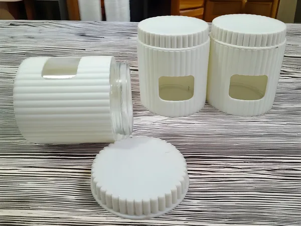White_Glass_Container_With_Polypropylene_Outer_Cover_(Pack_Of_3)_Lightweight,_Durable,_And_Travel-Friendly.