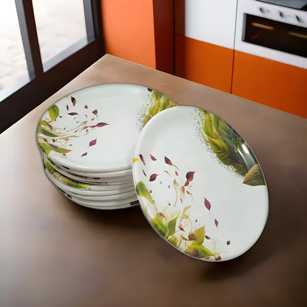 Multicolor_Set_Of_12_Melamine_Round_Serving_Small_Plates_-_Ideal_For_Snacks_And_Meals