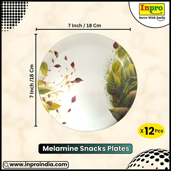 Multicolor_Set_Of_12_Melamine_Round_Serving_Small_Plates_-_Ideal_For_Snacks_And_Meals