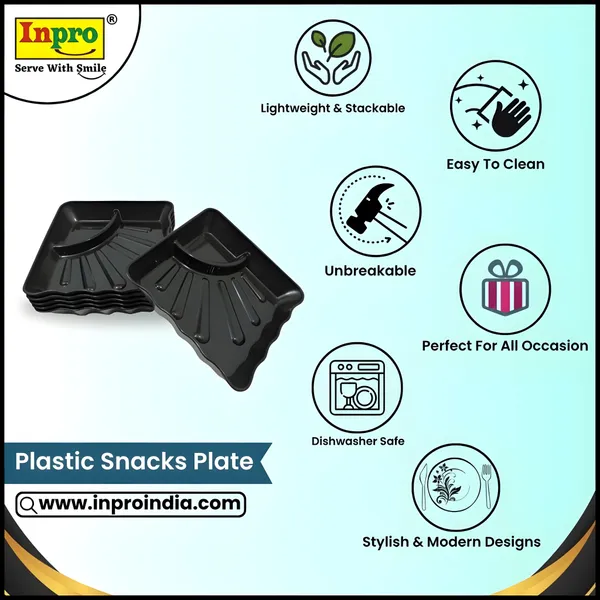 Black_Sectioned_Plastic_Platter_Set_Of_12_In_Black_Color-_Perfect_For_Dinner_Parties_&_Entertaining