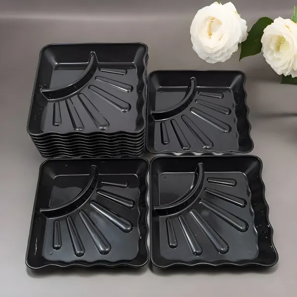 Black_Sectioned_Plastic_Platter_Set_Of_12_In_Black_Color-_Perfect_For_Dinner_Parties_&_Entertaining