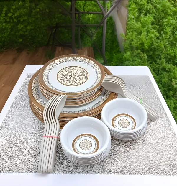 Multicolor_Melamine_Dinner_Set_36_Pcs_Contains_6_Full_Plates,_6_Half_Plates,_12_Bowls_And_12_Spoons_|_Good_Durable,_Easy-Clean_Dining_Set_For_Home