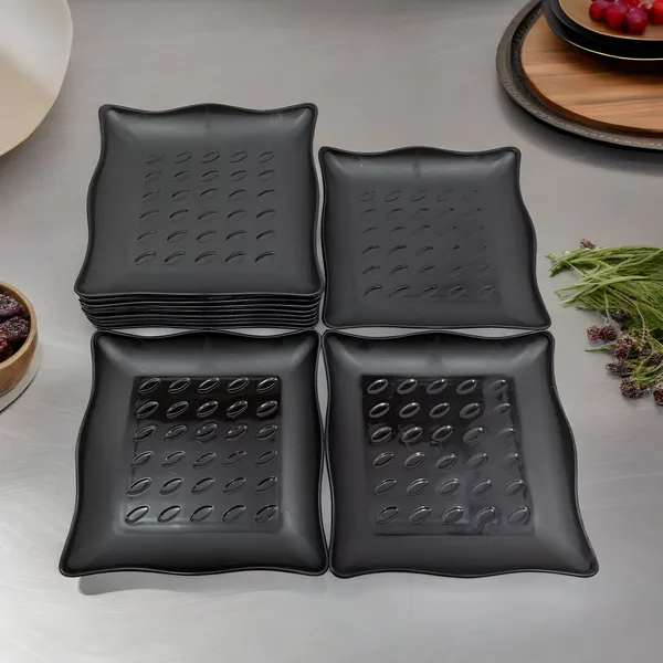 Black_Plastic_Small_Plate_Set_Of_12_In_Black_Color_-_Perfect_Addition_To_Your_Dinnerware_Collection
