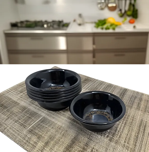Black_Melamine_Round_Vegetable_Bowl_Set_Of_6_-_Ideal_For_Daily_Meals,_Perfect_For_Kitchen