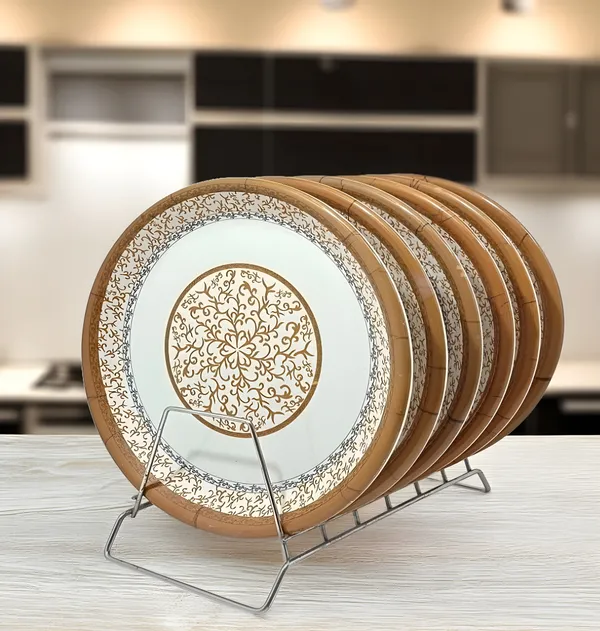 Multicolor_Melamine_Round_Dinner_Plate_Set_Of_6-_Perfect_For_Kitchen_Utensils_And_Dinner_Parties