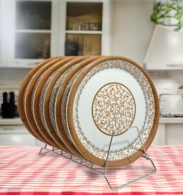 Multicolor_Melamine_Round_Dinner_Plate_Set_Of_6-_Perfect_For_Kitchen_Utensils_And_Dinner_Parties