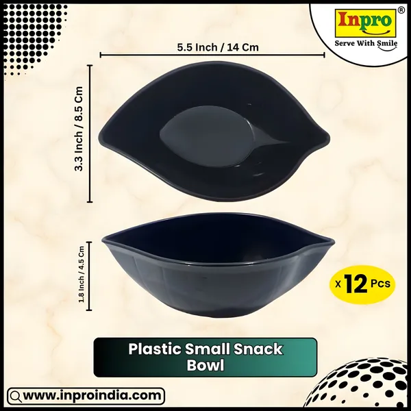 Multicolor_Plastic_Serving_Bowls_Set_Of_12_(6_Pink_&_6_Black)_Lightweight_Bowl_Set_For_Small_Parties