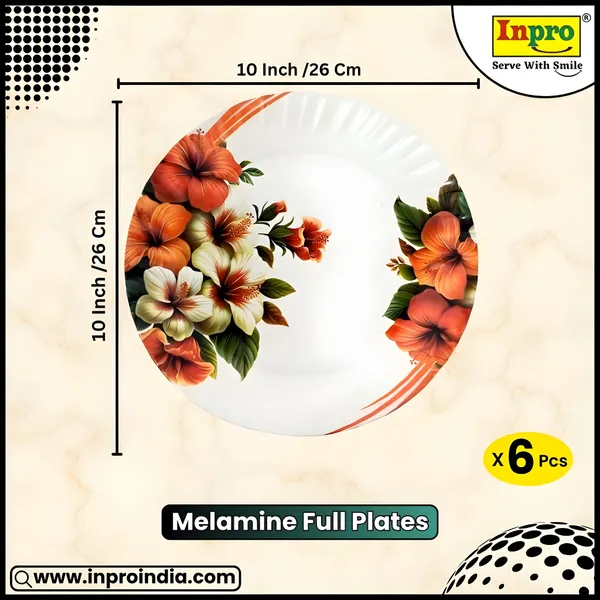 Multicolor_Ultimate_Dining_Experience_Melamine_Dinner_Plate_Set_Of_6_-_Perfect_For_Serving_Meals