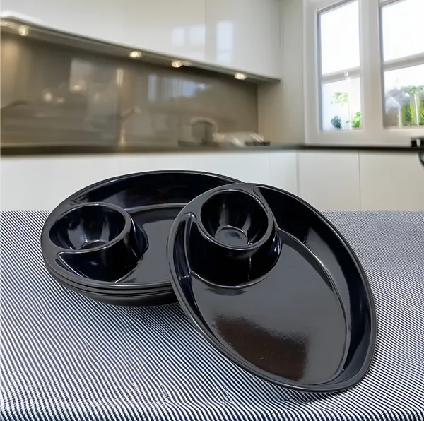 Black_Oval_Shape_Melamine_Serving_Snacks_Platters_Set_Of_4_-_Perfect_Addition_To_Your_Kitchen_Utensils