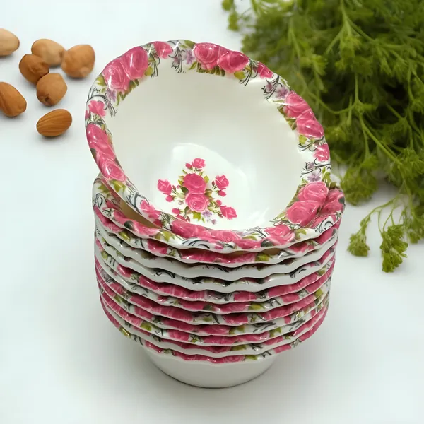 Multicolor_Melamine_Round_Serving_Bowl_Set_Of_12_Perfect_For_Individual_Serving,_Lightweight_Bowl_Set