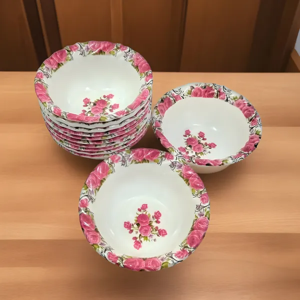 Multicolor_Melamine_Round_Serving_Bowl_Set_Of_12_Perfect_For_Individual_Serving,_Lightweight_Bowl_Set