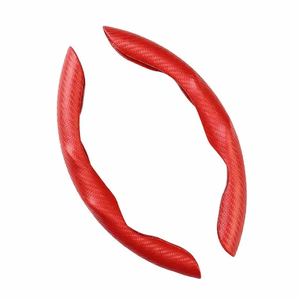 New_Carbon_Fiber_ABS_Texture_Steering_Wheel_Grip_Cover_for_Cars,_Safe_and_Non_Slip_Car_Interior_Accessory_(Carbon_RED)