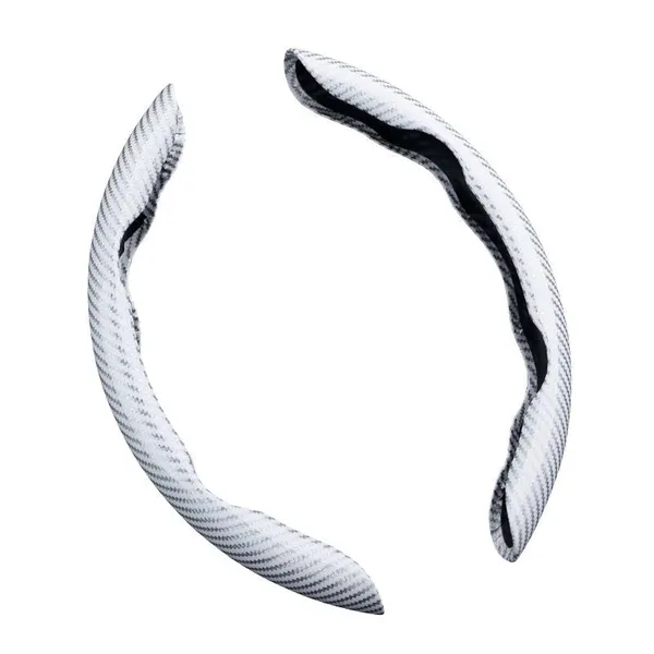 New_Carbon_Fiber_ABS_Texture_Steering_Wheel_Grip_Cover_for_Cars,_Safe_and_Non_Slip_Car_Interior_Accessory_(Carbon_White)