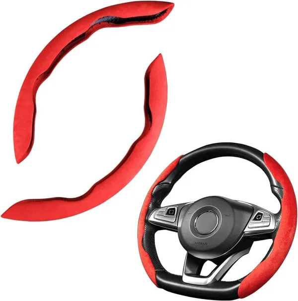 New_Carbon_Fiber_ABS_Texture_Steering_Wheel_Grip_Cover_for_Cars,_Safe_and_Non_Slip_Car_Interior_Accessory_(Sude_RED)
