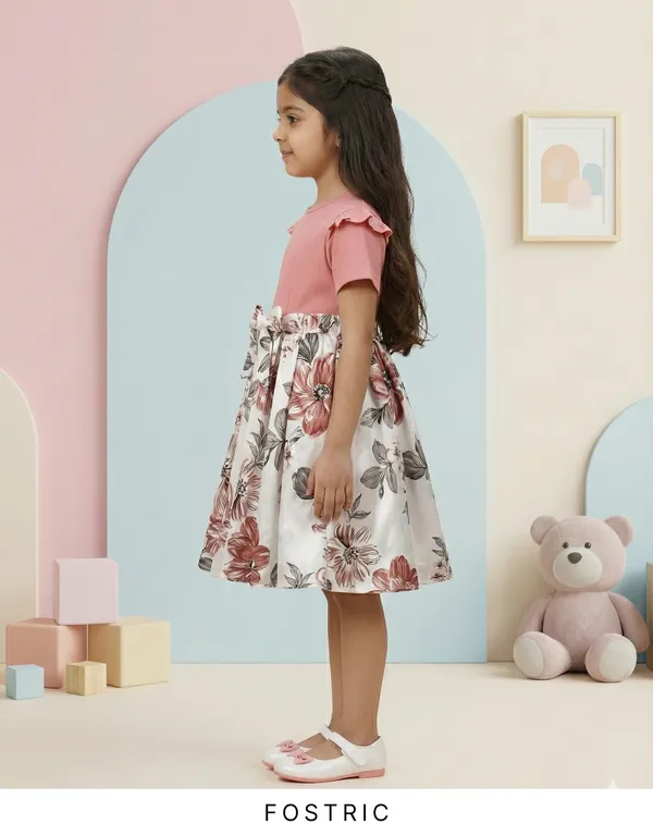 Pink_Baby_Girl_Modal_Floral_Dress_&_Frock_|_Short_Flutter_Sleeve_Kids_Party_Wear_For_Special_Occasions